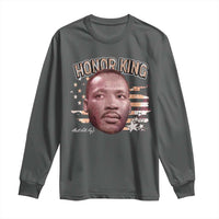 Martin Luther King Jr. Long Sleeve Shirt MLK Day Black History Month American Flag