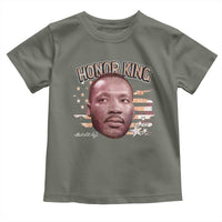 Martin Luther King Jr. Toddler T Shirt MLK Day Black History Month American Flag