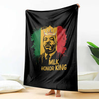 MLK Throw Blanket Honor King Civil Rights Leader Black History Month - Wonder Print Shop