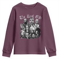 Civil Rights Legends Youth Sweatshirt The Real G’s Juneteenth Black History Month - Wonder Print Shop