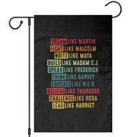 Black History Month Garden Flag Retro Inspirational Leaders - Wonder Print Shop