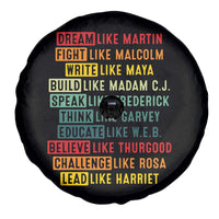 Black History Month Spare Tire Cover Retro Inspirational Leaders - Wonder Print Shop