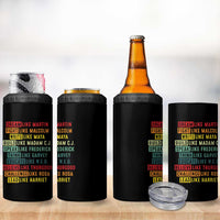 Black History Month 4 in 1 Can Cooler Tumbler Retro Inspirational Leaders - Wonder Print Shop