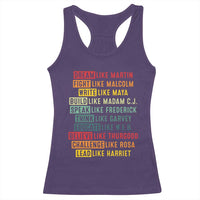 Black History Month Racerback Tank Top Retro Inspirational Leaders - Wonder Print Shop