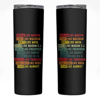 Black History Month Skinny Tumbler Retro Inspirational Leaders - Wonder Print Shop
