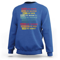 Black History Month Sweatshirt Retro Inspirational Leaders - Wonder Print Shop