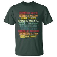 Black History Month T Shirt Retro Inspirational Leaders - Wonder Print Shop