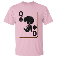 Black Queen T Shirt Black History Month Afro Woman Poker Card Games - Wonder Print Shop
