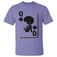 Black Queen T Shirt Black History Month Afro Woman Poker Card Games - Wonder Print Shop