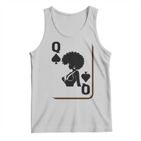Black Queen Tank Top Black History Month Afro Woman Poker Card Games - Wonder Print Shop