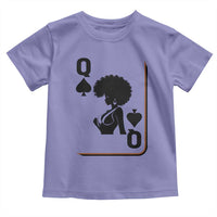 Black Queen Toddler T Shirt Black History Month Afro Woman Poker Card Games - Wonder Print Shop