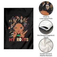 Black African Girl Garden Flag Black History Month Juneteenth Gift Afro Empowerment - Wonder Print Shop