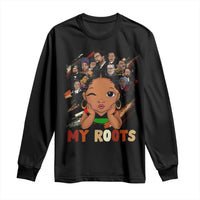 Black African Girl Long Sleeve Shirt Black History Month Juneteenth Gift Afro Empowerment - Wonder Print Shop