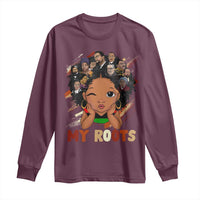Black African Girl Long Sleeve Shirt Black History Month Juneteenth Gift Afro Empowerment - Wonder Print Shop