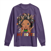 Black African Girl Long Sleeve Shirt Black History Month Juneteenth Gift Afro Empowerment - Wonder Print Shop