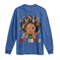 Black African Girl Long Sleeve Shirt Black History Month Juneteenth Gift Afro Empowerment - Wonder Print Shop