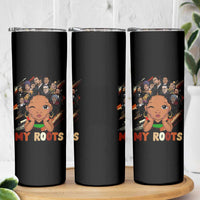 Black African Girl Skinny Tumbler Black History Month Juneteenth Gift Afro Empowerment - Wonder Print Shop