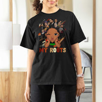 Black African Girl T Shirt For Women Black History Month Juneteenth Gift Afro Empowerment - Wonder Print Shop