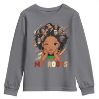 Black African Girl Youth Sweatshirt Black History Month Juneteenth Gift Afro Empowerment - Wonder Print Shop