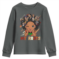Black African Girl Youth Sweatshirt Black History Month Juneteenth Gift Afro Empowerment - Wonder Print Shop