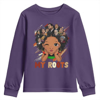 Black African Girl Youth Sweatshirt Black History Month Juneteenth Gift Afro Empowerment - Wonder Print Shop
