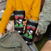 Malcolm X Quote Tumbler Cup Retro A Man Who Stands for Nothing Black History - Wonder Print Shop