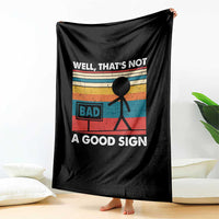 Funny Sarcastic Throw Blanket Retro Well Not A Good Sign Gag Gift - Wonder Print Shop