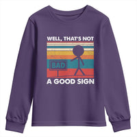 Funny Sarcastic Youth Sweatshirt Retro Well Not A Good Sign Gag Gift - Wonder Print Shop