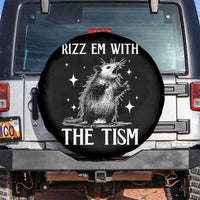 Funny Autism Opossum Spare Tire Cover Rizz Em With The Tism Meme Autistic ASD