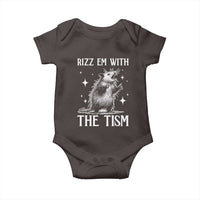 Funny Autism Opossum Baby Onesie Rizz Em With The Tism Meme Autistic ASD