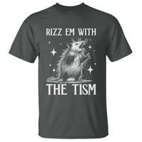Funny Autism Opossum T Shirt Rizz Em With The Tism Meme Autistic ASD