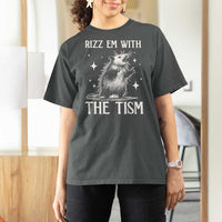 Funny Autism Opossum T Shirt For Women Rizz Em With The Tism Meme Autistic ASD