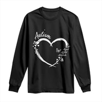 Autism Awareness Adaptation Long Sleeve Shirt Accept Adapt Advocate Love Heart