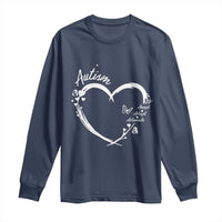 Autism Awareness Adaptation Long Sleeve Shirt Accept Adapt Advocate Love Heart
