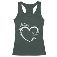 Autism Awareness Adaptation Racerback Tank Top Accept Adapt Advocate Love Heart