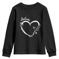 Autism Awareness Adaptation Youth Sweatshirt Accept Adapt Advocate Love Heart