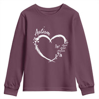 Autism Awareness Adaptation Youth Sweatshirt Accept Adapt Advocate Love Heart