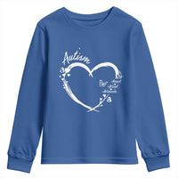 Autism Awareness Adaptation Youth Sweatshirt Accept Adapt Advocate Love Heart