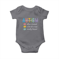 Blessed Autism Mama Baby Onesie Often Stressed A Bit of A Mess Totally Blessed