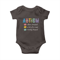 Blessed Autism Mama Baby Onesie Often Stressed A Bit of A Mess Totally Blessed