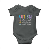 Blessed Autism Mama Baby Onesie Often Stressed A Bit of A Mess Totally Blessed