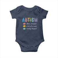 Blessed Autism Mama Baby Onesie Often Stressed A Bit of A Mess Totally Blessed
