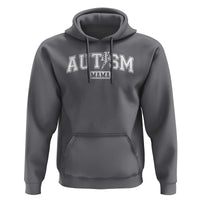 Autism Mama Lightning Bolt Checkered Hoodie Autistic Mom Blessed