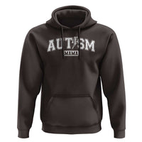Autism Mama Lightning Bolt Checkered Hoodie Autistic Mom Blessed