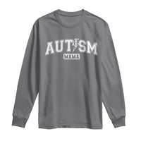 Autism Mama Lightning Bolt Checkered Long Sleeve Shirt Autistic Mom Blessed