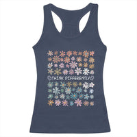 Autism Awareness Racerback Tank Top Think Differently Neurodiversity Sped Teacher