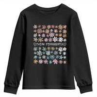 Autism Awareness Youth Sweatshirt Think Differently Neurodiversity Sped Teacher