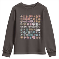 Autism Awareness Youth Sweatshirt Think Differently Neurodiversity Sped Teacher