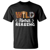 Wild About Reading T Shirt Cute Animal Print Reading Lover Kids Teachers
