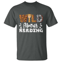 Wild About Reading T Shirt Cute Animal Print Reading Lover Kids Teachers